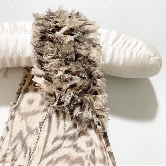 REBECCA TAYLOR MEOW MIX Leopard Print Silk Blouse - Picture 5 of 8